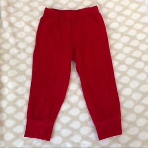 18M red soft pants